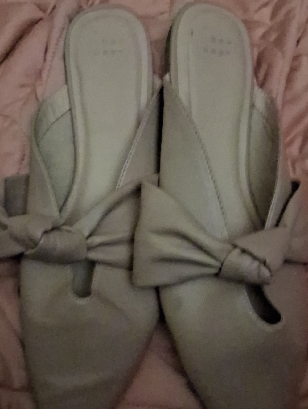 a new day Tan Knot-Front Slip-On Mules